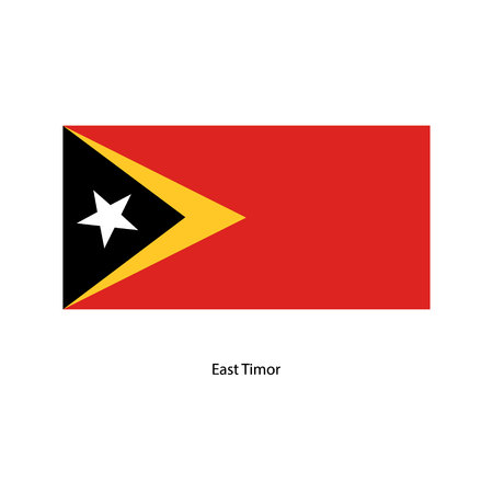 Flag of East Timorのイラスト素材