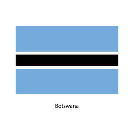 flag of botswanaのイラスト素材