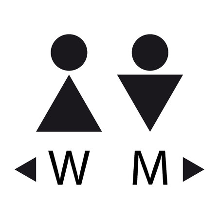 Male and female sign icon, vector illustration.のイラスト素材