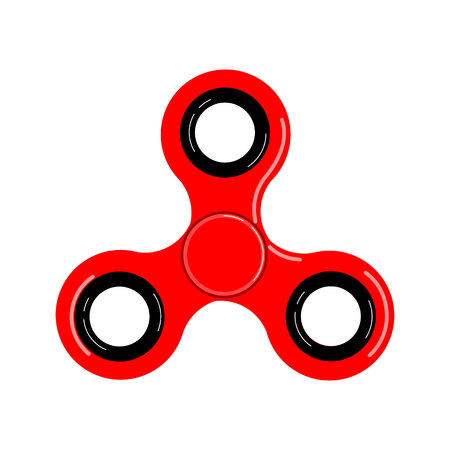 spinner redのイラスト素材
