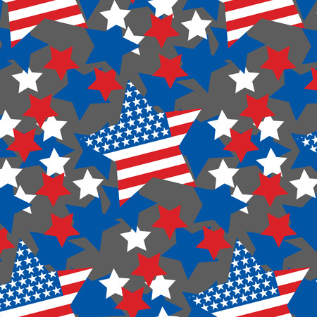 A pattern USA flag star illustration.のイラスト素材