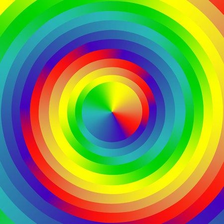 Spectrum color wheel on white background. Vector illustrationのイラスト素材