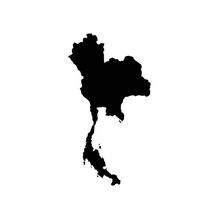 High detailed vector map - Thailandのイラスト素材