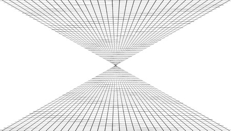 Abstract background with a perspective grid. Vector illustration