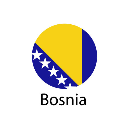 Flag of Bosnia and Herzegovina.のイラスト素材
