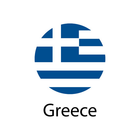 Vector Greece flag, Greece flag illustration, Greece flag picture, Greece flag imageのイラスト素材