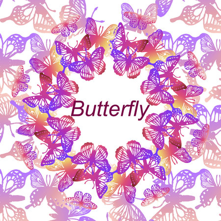 Abstract Butterfly Background - vectorのイラスト素材
