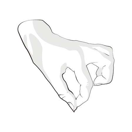 Hand reaching for somethingのイラスト素材