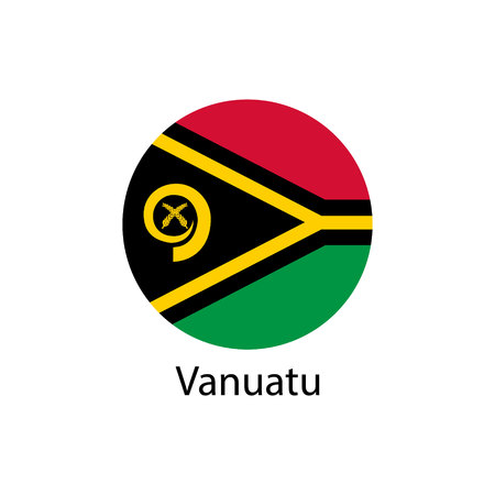 Vanuatu flag vectorのイラスト素材