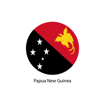 papua new guinea flag vectorのイラスト素材