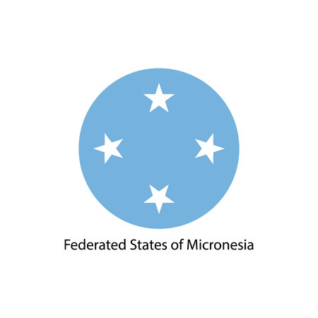 Vector image of flag Federated States Micronesiaのイラスト素材