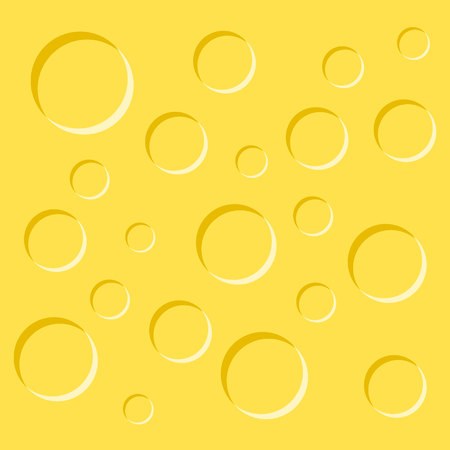texture of cheese. Yellow texture with cratersのイラスト素材