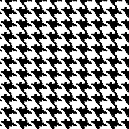 a dog tooth pattern. black and white pattern