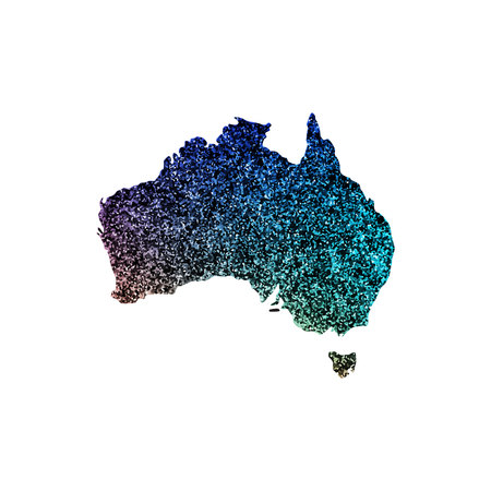 map of australia with a blue textureのイラスト素材