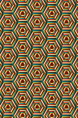 Blended Hexagonal Print . Background of honeycombのイラスト素材