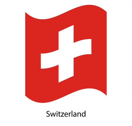 Switzerland national flag flag iconのイラスト素材