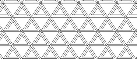 pattern with impossible triangle with black lines