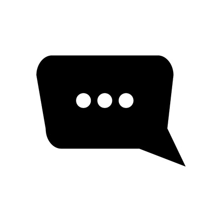 chat icon, chat logo template. Speech bubble vector illustrationのイラスト素材