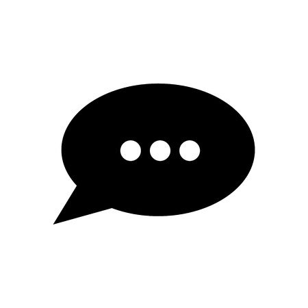 chat icon, chat logo template. Speech bubble vector illustrationの写真素材