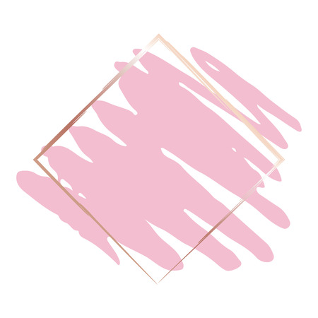 a pencil stroke and a diamond-shaped goldenのイラスト素材