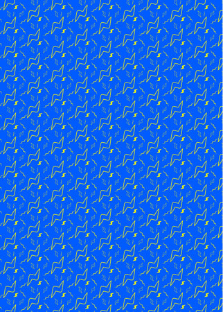 pattern with lightning on a blue background. Vector illustration