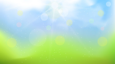 blue sky with white cloudsのイラスト素材