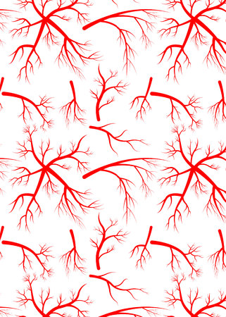 pattern with human arteries.のイラスト素材