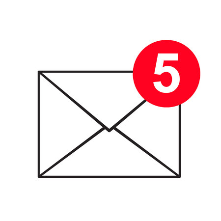 Mail icon. Envelope sign. Vector Illustration.のイラスト素材