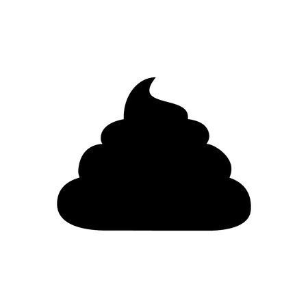 poop black illustration.のイラスト素材