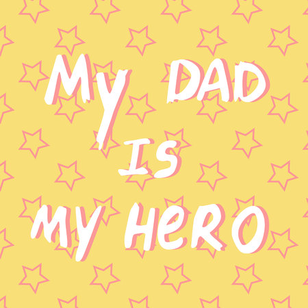 design template with stars pattern for father s day.のイラスト素材