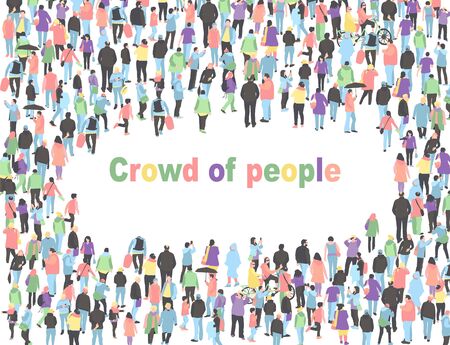 frame for text with people.の写真素材