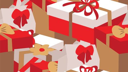 Party presents colorful patternのイラスト素材