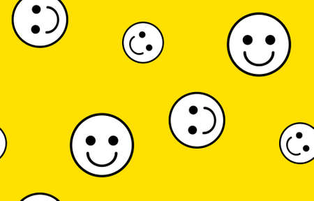 Emoticon vector illustration. emoticon face on a white background. Different emotions collectionのイラスト素材