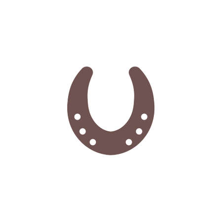 Horseshoe flat design illustration.のイラスト素材