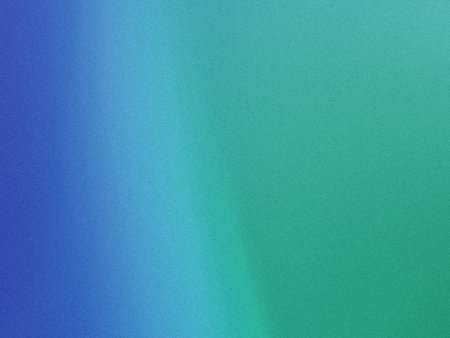 A gradient blend of dark blue and vibrant green hues seamlessly transitioning across the surface