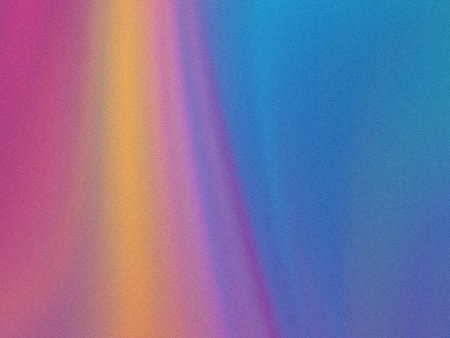 Abstract gradient blend of vibrant colors seamlessly transitioning on a textured background