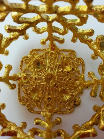 Gold ornament closeup