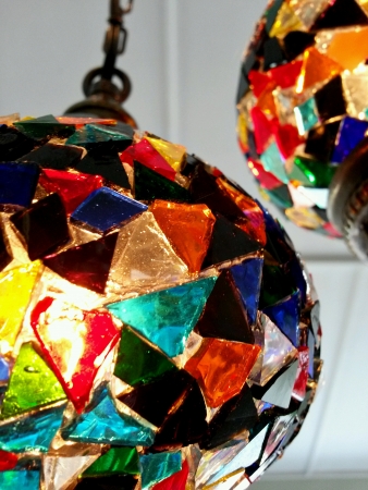 Turkish lamp made of glassの素材
