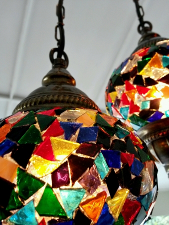 Turkish lamp made of glassの素材