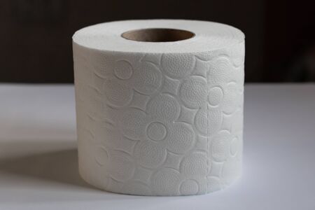 toilet paper on the table with a pattern