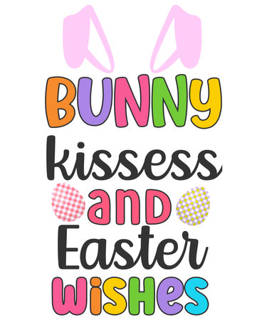 Bunny Kisses and Easterのイラスト素材