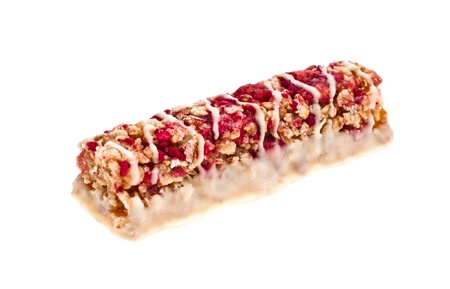Muesli shot in the studio on a white background の写真素材