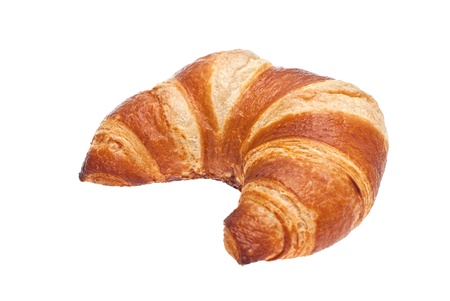 Croissant was shot in the studio on a white background の写真素材