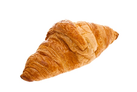 Croissant was shot in the studio on a white background の写真素材