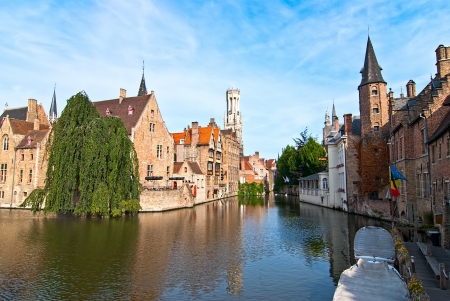 Bruges. Belgium. Walk through the old town.の写真素材