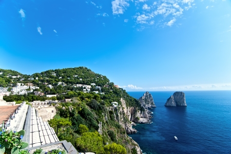 Beautiful view of the bay. Capri, Italy.の写真素材