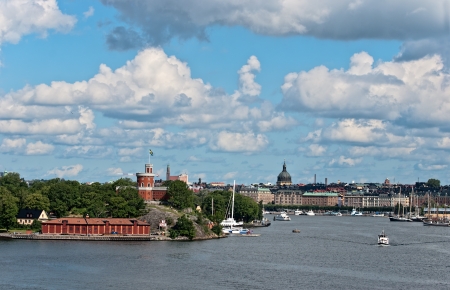 Stockholm panoramic view of the old city  Sweden の写真素材