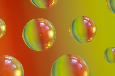 Abstract background of colorful water drops.の写真素材