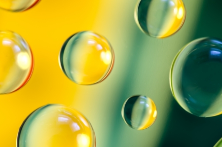 Abstract background of colorful water drops の写真素材