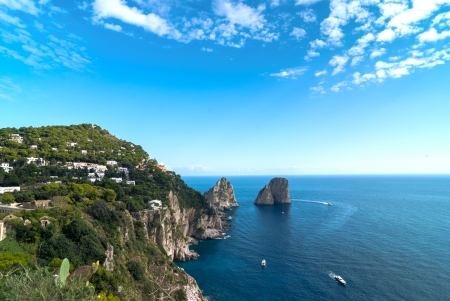 Beautiful view of the bay  Capri, Italy の写真素材